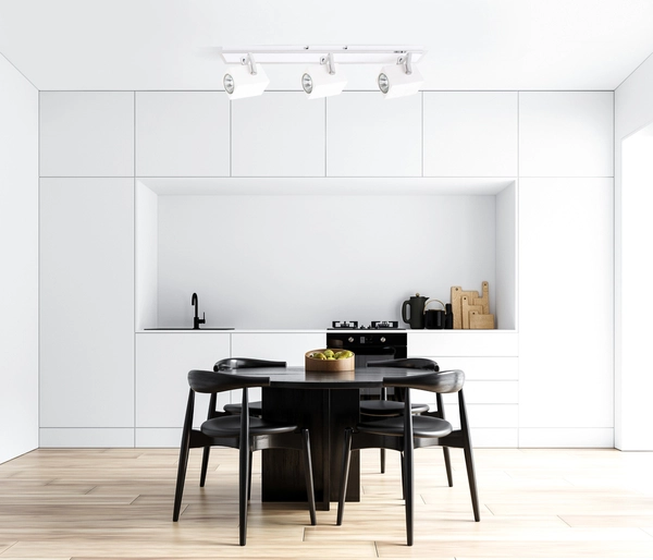 Potrójna lampa na listwie Mateo FH31153AJA3 Italux reflektorki białe