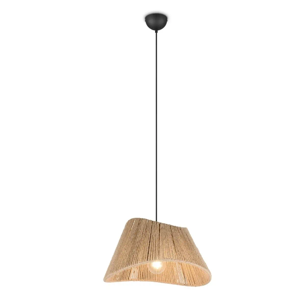 Wisząca lampa boho VALERIE R31881036 ekologiczna beżowy szary