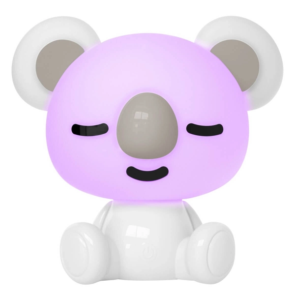 Dziecięca lampka nocna KOALA 325648 RGB animals biała szara