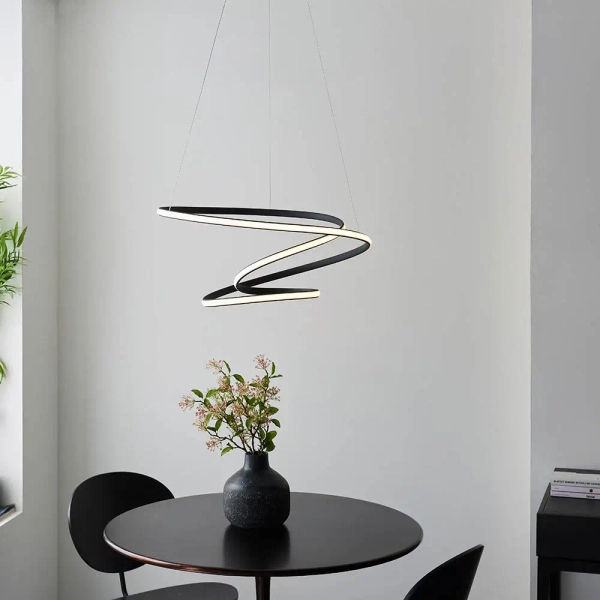 Ściemnialny żyrandol Duna 97632 LED 47,5W 3000K do salonu czarny