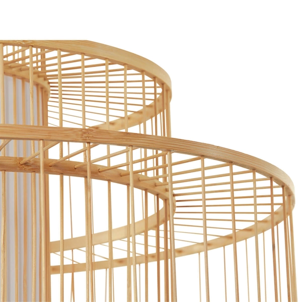 Lampa wisząca ratanowa Stela LP-2026/1P japandi do salonu beżowa