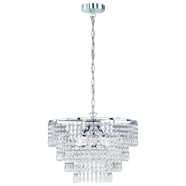 Żyrandol do salonu ORIENT R13473006 glamour chrom przezroczysty