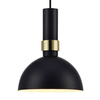 LAMPA wisząca LARRY 106974 Markslojd metalowa OPRAWA zwis kopuła mosiądz czarna