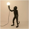 Stołowa lampka Monkey ABR-KARD5-C Abruzzo designerska małpa czarna