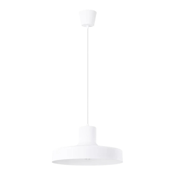 Owalna lampa wisząca BILO SL.1702 biała metalowa 1xE27