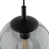 Zwisająca lampa nad stół Esme 5379 bubble grafitowa czarna