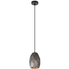 LAMPA wisząca HARLEY MDM-3480/1 GR+GD Italux podłużna OPRAWA metalowy ZWIS geometryczny grafitowy złoty szampański