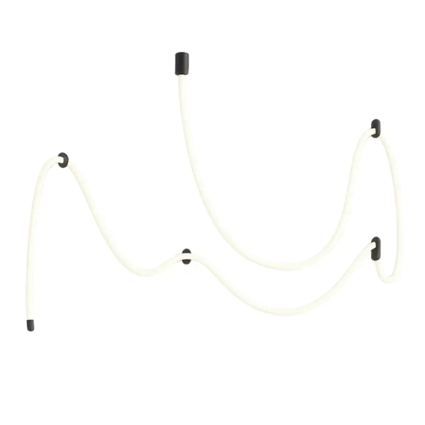Designerska lampa wisząca Skyline LWSLF LED 60W 3000K linki czarne białe