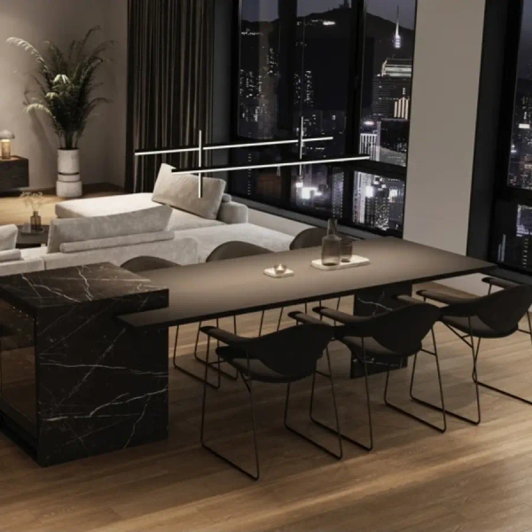 Jadalniana wisząca lampa 22023 LED 47W 3000K belki czarne