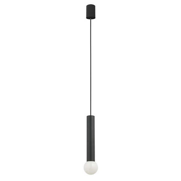 Minimalistyczna lampa wisząca Baton 7852 tuba pokojowa czarna