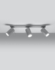 Spot LAMPA sufitowa SPARK SL.0451 metalowa OPRAWA reflektorowa LISTWA regulowane tuby szare