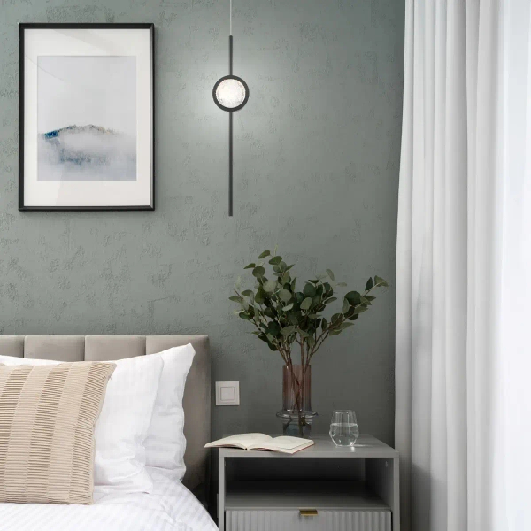 Salonowa lampa wisząca Barletta QN-BARLETTA-1P-BK LED 6W 3000K czarny