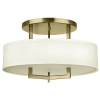 Sufitowa lampa do salonu Hampton HK-HAMPTON-SF-BB okrągła mosiądz