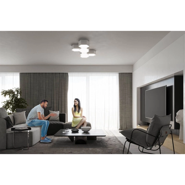 Minimalistyczna lampa sufitowa SL.1058 nad łóżko biała