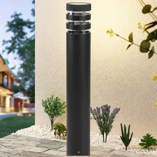 Zewnętrzny słupek okrągły SLP8005 lampa outdoor czarna