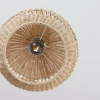 Rattanowa lampa wisząca REYNOSA LE42945 kulista beżowa czarna