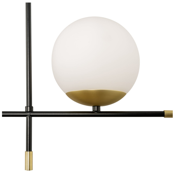 LAMPA wisząca NOSTALGIA MOD048PL-02G Maytoni szklana OPRAWA modernistyczny plafon kule balls białe czarne