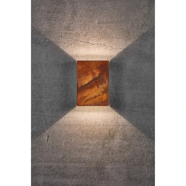 Przyścienna lampa zewnętrzna Fold 2019051038 LED 10,4W 3000K IP54 rdzawy