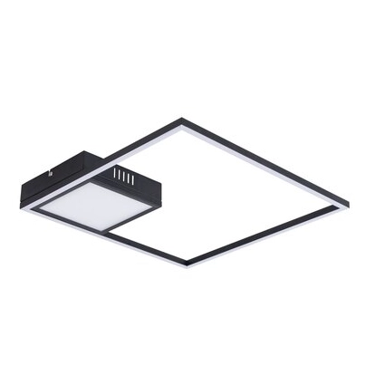 Minimalistyczna LAMPA sufitowa SIRIUS 5286 Rabalux plafon LED 30W 4000K kwadratowy czarny