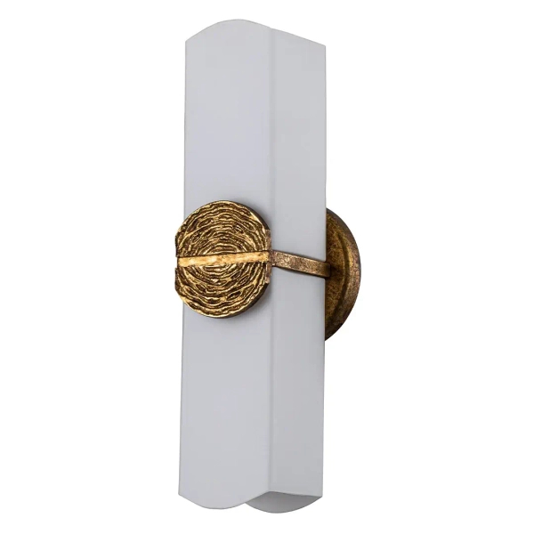Kinkiet ścienny do łazienki Elan QN-ELAN-2WB-DG-OPAL tuba IP44 złoty