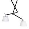 Regulowana lampa wisząca Zyta AZ1846+2xAZ2602 Azzardo czarna biała