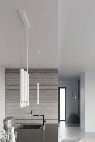 2-płomienna lampa wisząca SL.0958 minimalistyczna biała