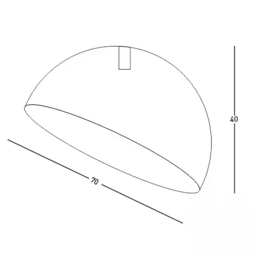 Sypialniana lampa sufitowa 23260 misa półokrągła kopuła biały złoty