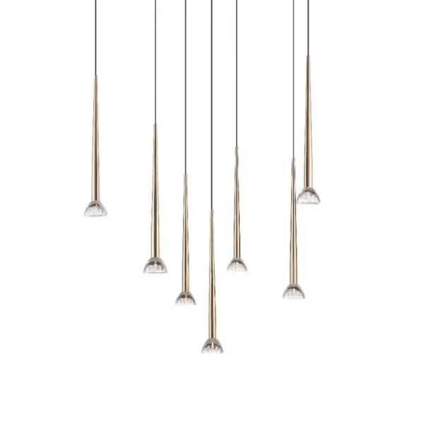 Nowoczesna zwisająca lampa BOSTON 0603-07C-SDB1 LED 1,5W czarny złoty