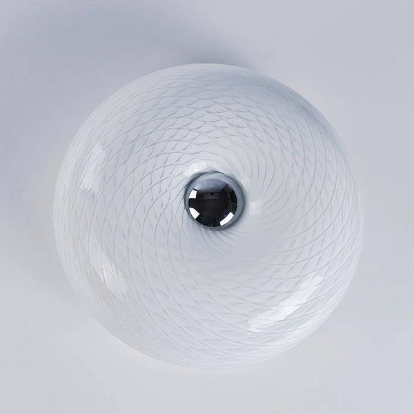 Ścienny kinkiet okrągła Scale AZ1602 Azzardo szklany biały chrom