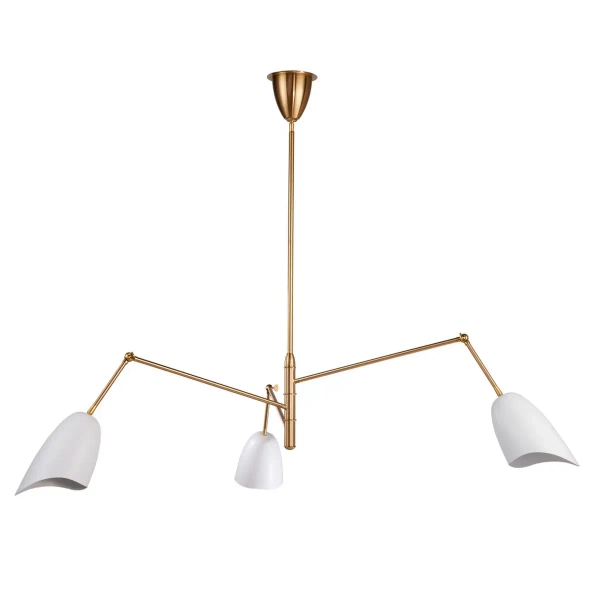 Lampa sufitowa regulowana RAGNO ST-8625P white mosiądz biała