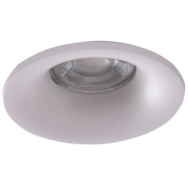 Biała lampa wpuszczana Adamo AZ1483 Azzardo metalowa do przedpokoju