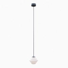 Szklana lampa wisząca Filo Milky 9002PL_G1_L do jadalni czarna biała