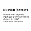 Sterownik LED DRIVER LE-52005 biały 6W IP20 do zasilania lamp