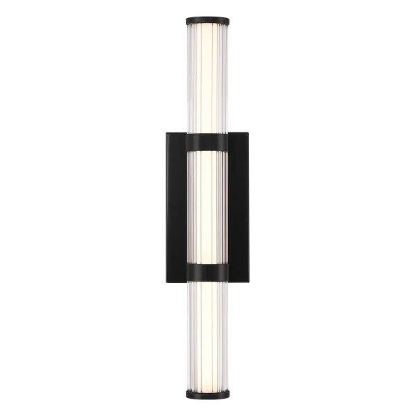 Lampa przyścienna Fayton QN-FAYTON-M-BK LED 21,6W 3000K IP44 tuba czarny