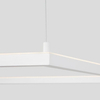 LAMPA wisząca JAEN LE41429 Luces Exclusivas kwadratowa OPRAWA metalowy ZWIS LED 40W 3000K minimalistyczny biały