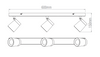 Lampa sufitowa Knight 39168 Saxby reflektorowa IP44 chrom