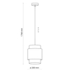 Ekologiczna lampa wisząca ratanowa Boho 6528 TK Lighting biała słomkowa