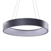 Okrągła lampa wisząca Solvent LED 120W z pilotem szara