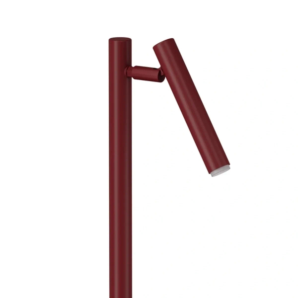 Nocna lampa regulowana SOPEL burgundowa 1xG9 tuba do gabinetu 41835
