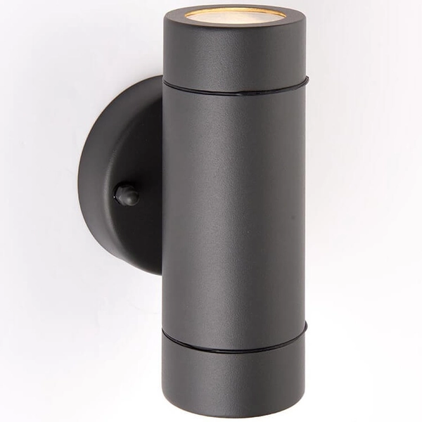 Elewacyjna lampa góra-dół Palin 94792 metalowa tuba IP44 antracyt