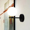 Modernistyczna lampa ścienna KAMA 21-01221 do salonu czarna