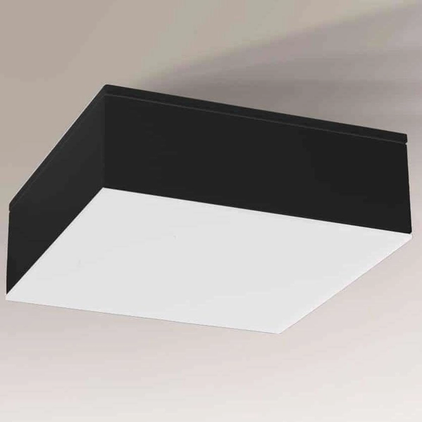 Natynkowa LAMPA sufitowa TOTTORI IL 1236 Shilo kwadratowa OPRAWA LED 10W 3000K plafon czarny