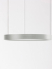 Okrągła lampa wisząca ZACAPU LE42792 LED 30W 3000K do biura srebrna