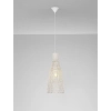 Ratanowa lampa wisząca boho GALIRIO LE45367 skandynawska biała