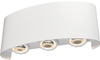 Dekoracyjny kinkiet elewacyjny Strato O417WL-L6W3K LED 6W 3000K biały