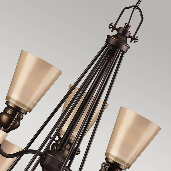 Metalowa lampa wisząca Mayflower HK-MAYFLOWER9 Hinkley brązowy