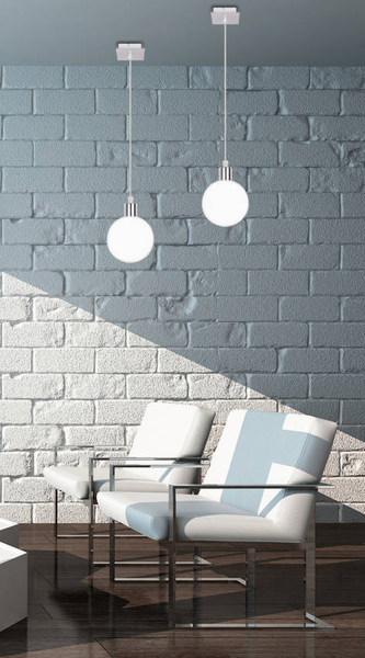 Zwisowa lampa Oden 31-03232 Candellux kula nad wyspę biała chrom