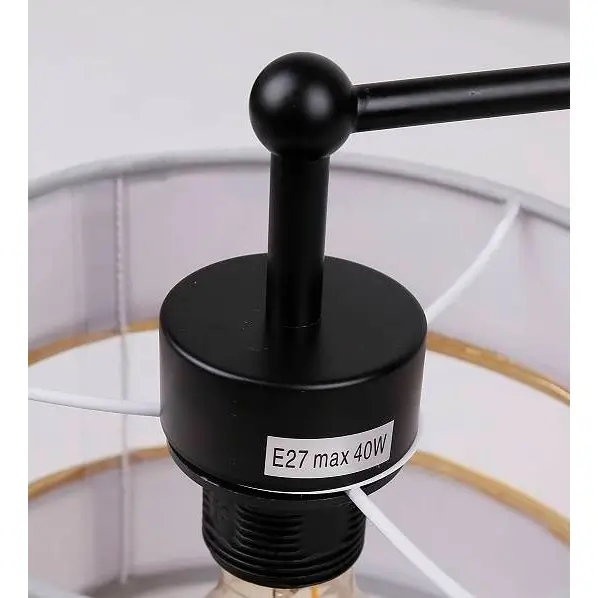 Sufitowa lampa z abażurami Andy 33-00514 biały złoty czarny