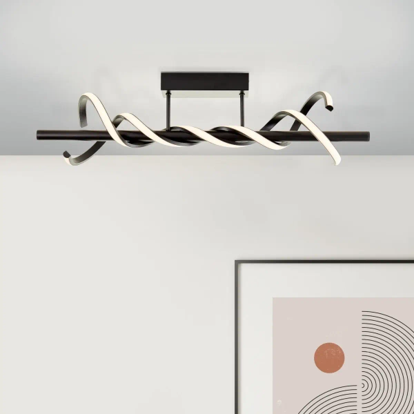 Sufitowa lampa spirala Amalie G99816/06 LED 16W 3000K czarny