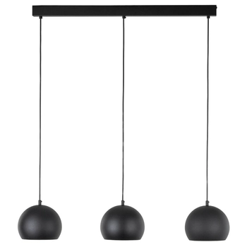 Lampa zwisowa na listwie Zoe 10169 nad stół round kule czarna